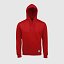 Sudadera capucha clásica unisex "inicial grande" color rojo